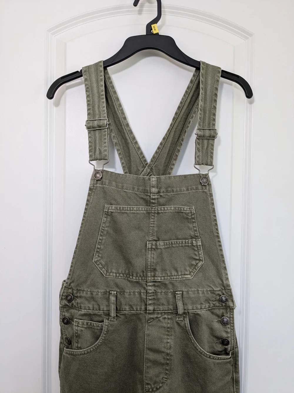 We The Free Military Green Ziggy Denim Overalls XS Great Used Condition - Picture 3 of 9